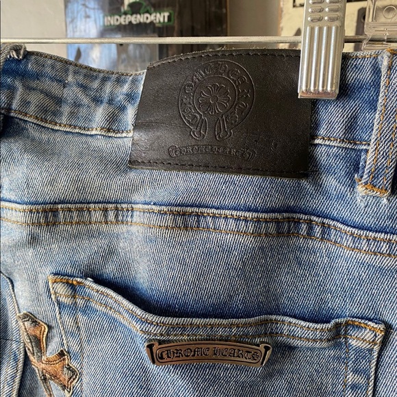 2015 custom flared chrome heart denim - Picture 4 of 5